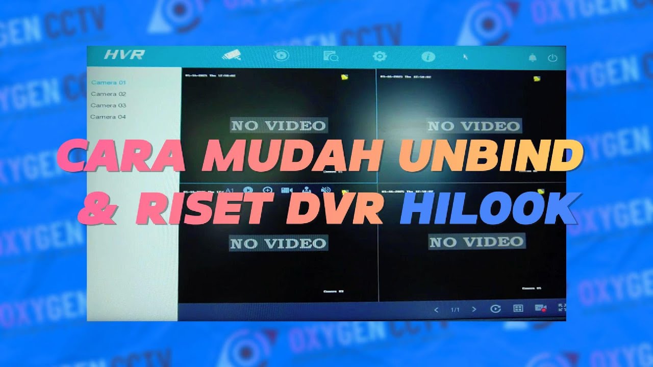 Cara Unbind DVR Hiook & Reset  HVR Hilook