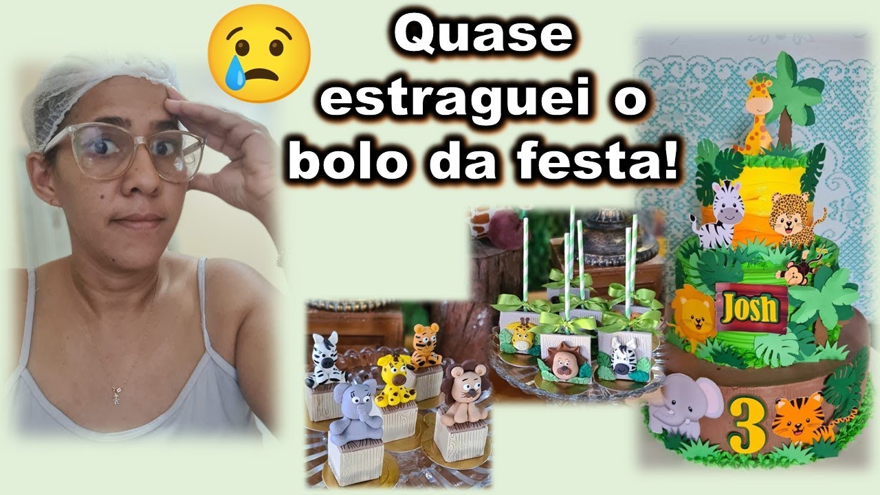 BOLO DE TRÊS ANDARES - Safari (quase deu ruim, sqñ) 🤣😭