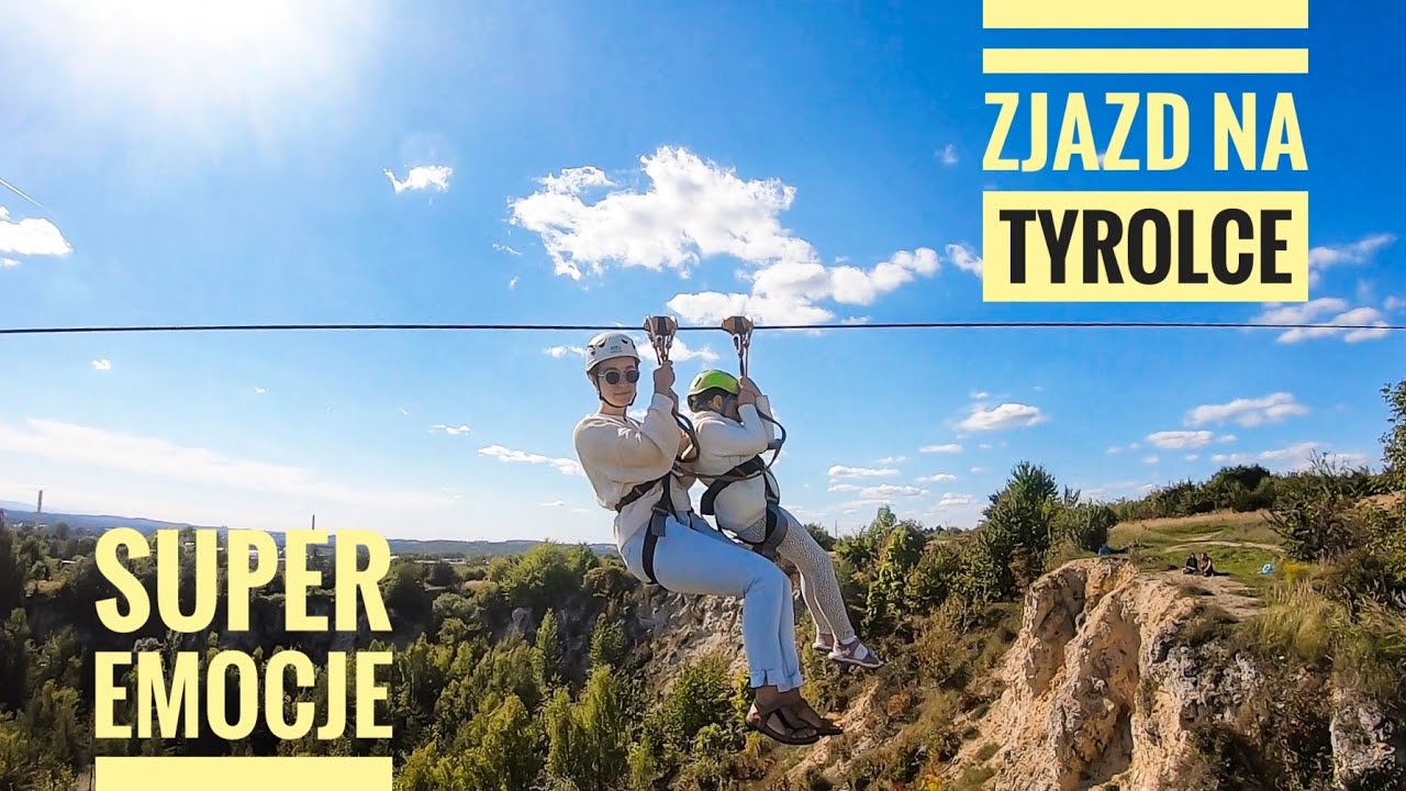 AdrenaLine Tyrolka Balaton Trzebinia / Zjazd z dzieckiem / Zipline 1080p