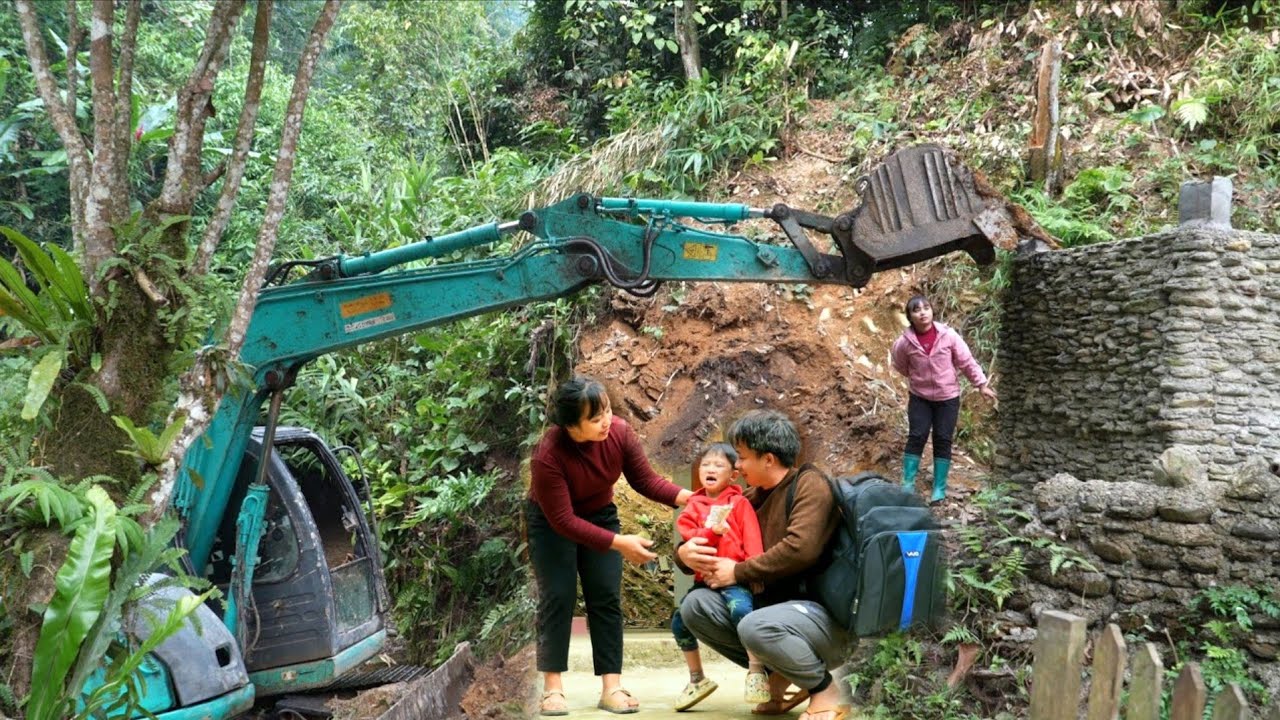 35 Days: Binh was away from his family, and farm life was expanded with the use of excavators