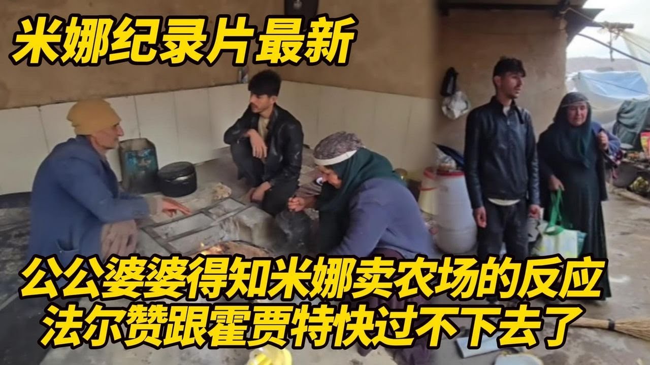 公公婆婆得知米娜要卖农场的反应！贾姆希德跟婆婆匆忙下山，法尔赞跟霍贾特又吵架了，快过不下去了！#纪录片 #伊朗游牧民生活