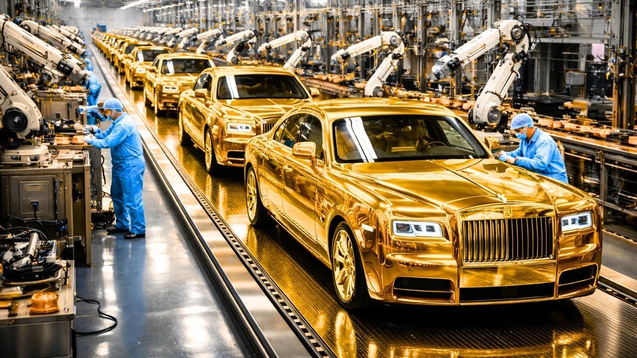 Binnen in de Rolls-Royce-fabriek van 8 miljoen dollar &mdash; Volledig productieproces