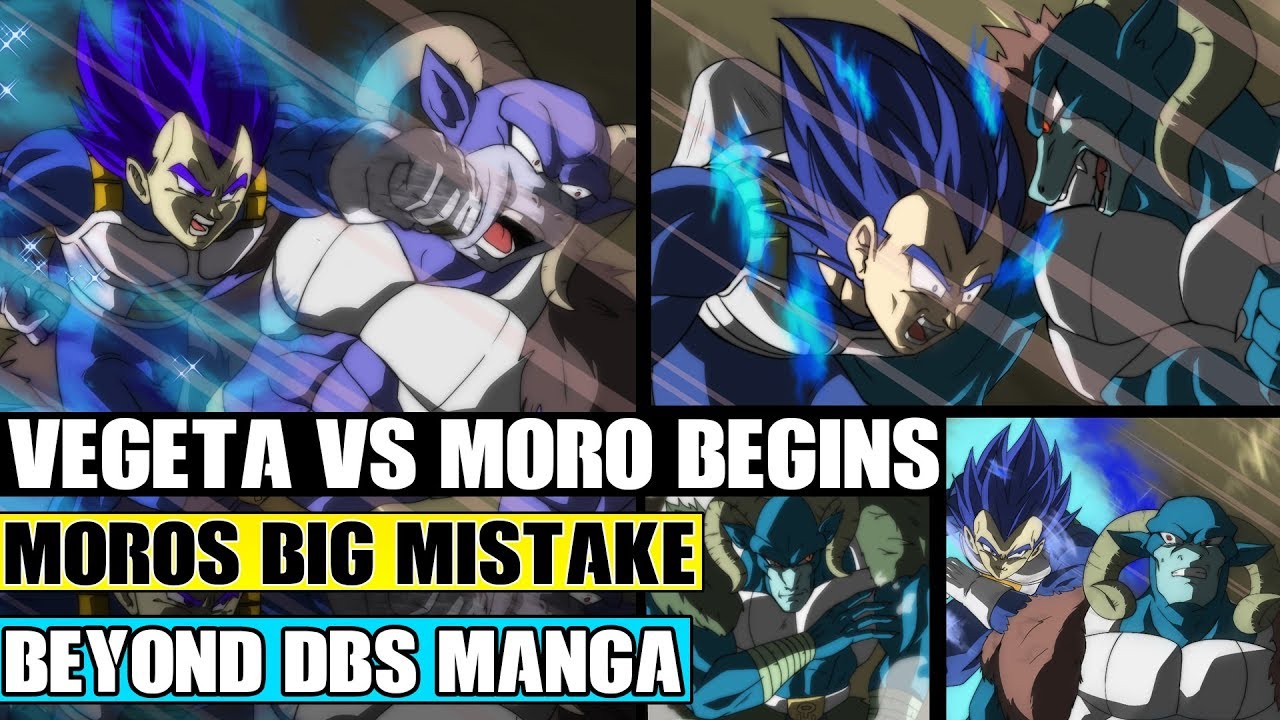 Beyond Dragon Ball Super: Vegeta Vs Moro Begins! Moros Mistake Against Vegetas NEW Power(Fan Manga)