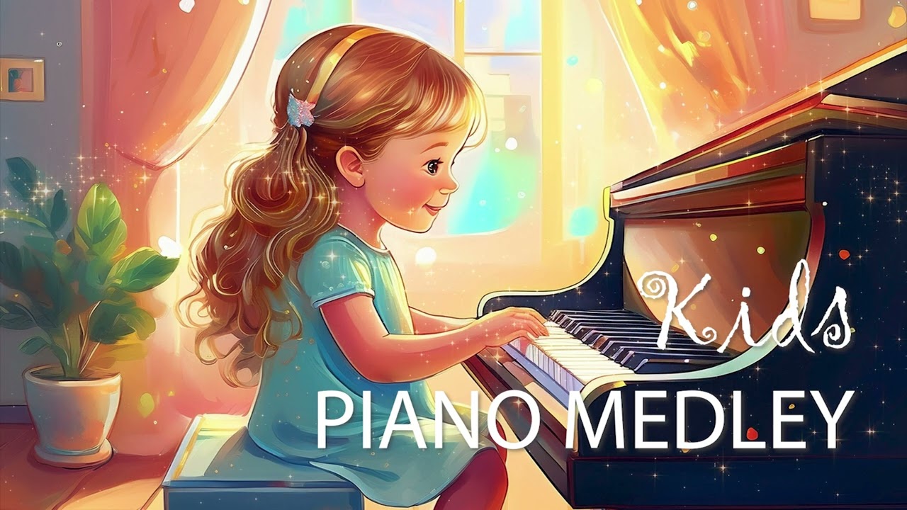 Nhạc Thiếu Nhi Piano - Giúp Bé Thư Giãn | Instrumental Children's Medley -  Popular Children's Songs