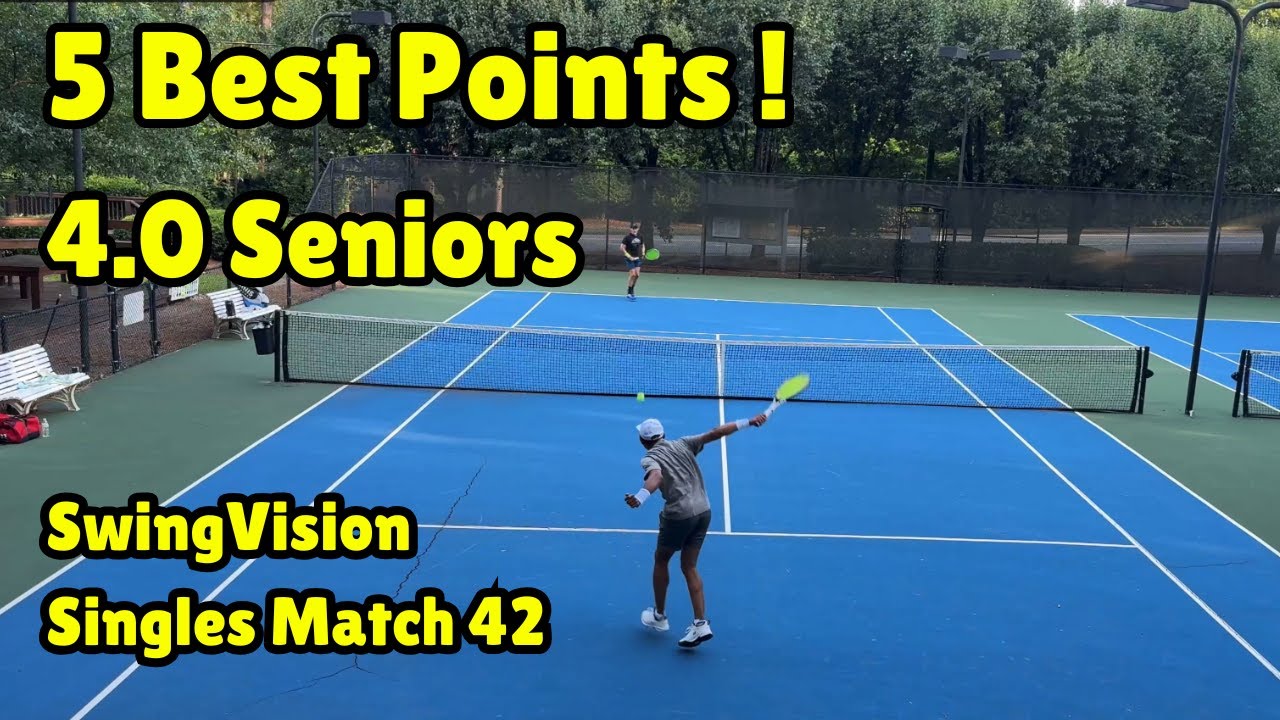 Watch best of senior tennis! Top five points (Match 42)