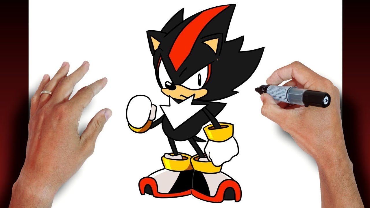 como DESENHAR o SHADOW - HOW TO DRAW SHADOW