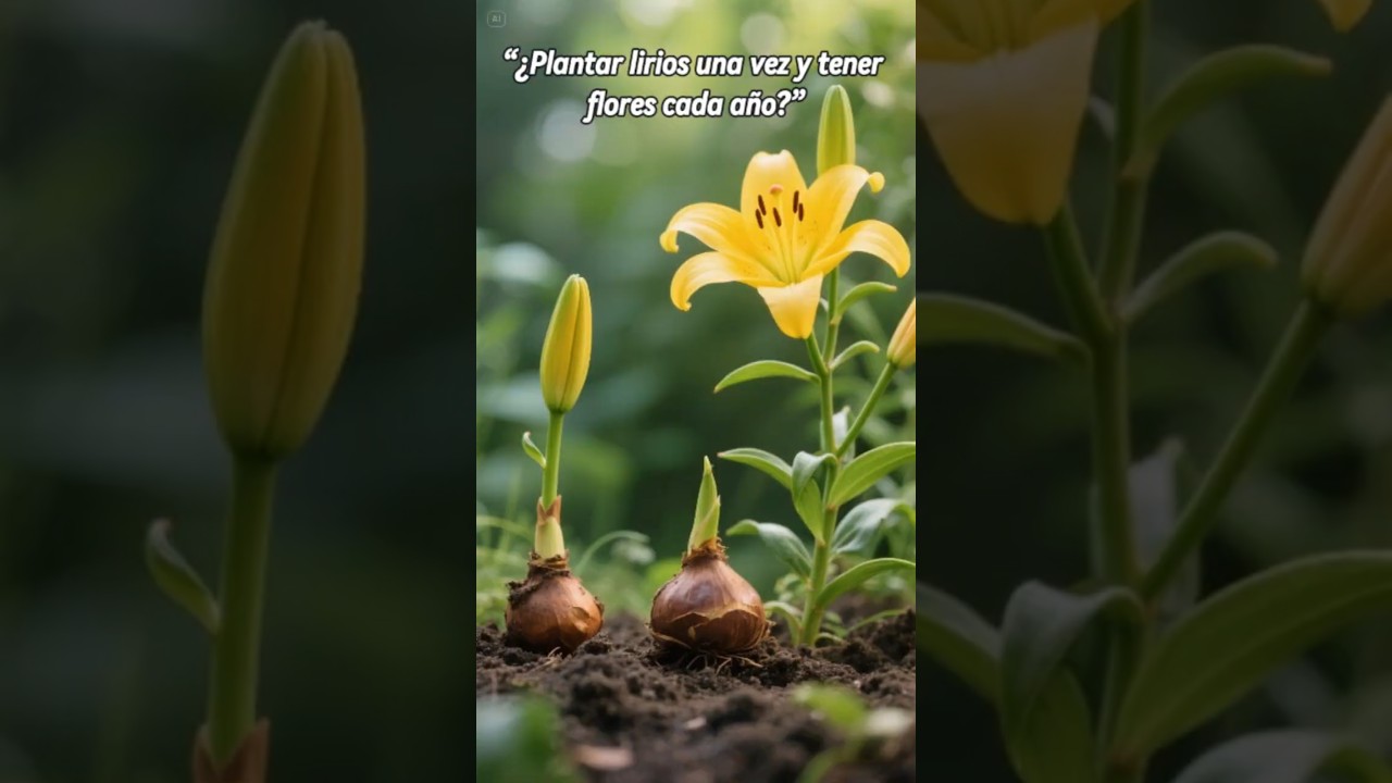 &iexcl;Planta lirios una vez y florecer&aacute;n cada a&ntilde;o! Aprende c&oacute;mo 🌱✨ #cuidadodeplantas #plantas #flores