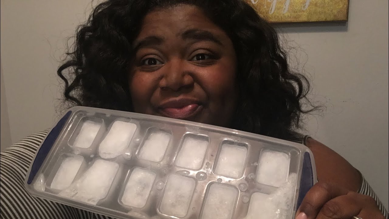 ASMR Carbonated Ice ❄️Ice Eating❄️