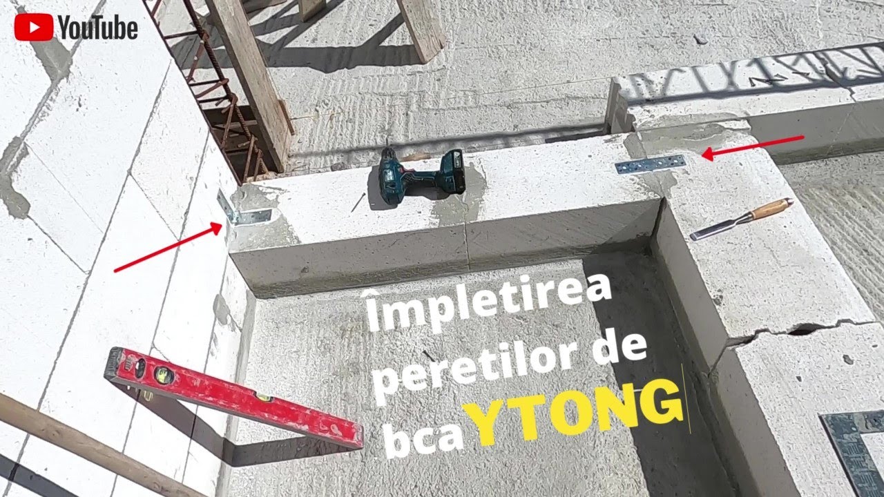 Impletirea peretilor de BCA Ytong