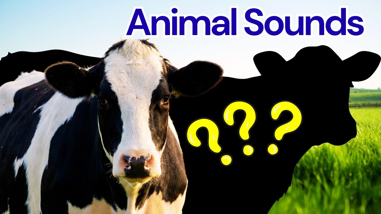 Animal Sounds For Kids 🐮 | Guess the Animal For Toddlers | Guessing Game | Farm Animals