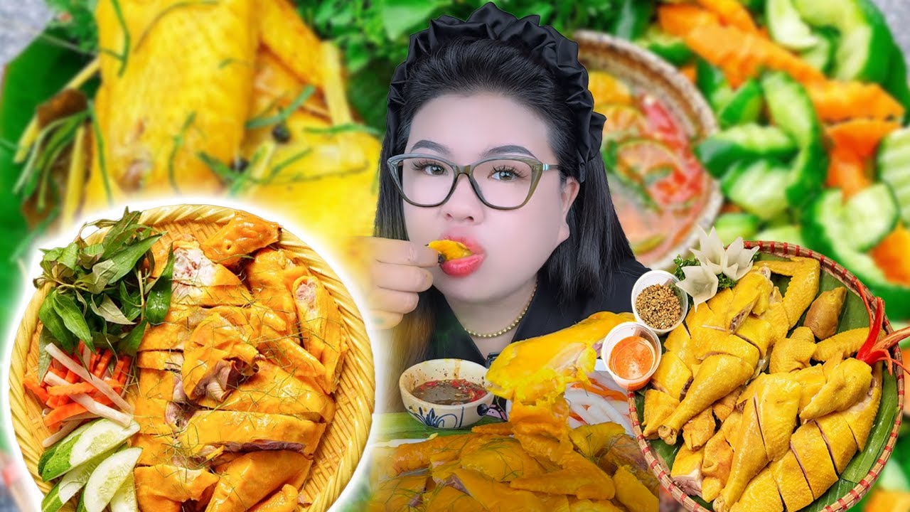 MUKBANG GÀ Ủ MUỐI CHÂU NGỌC THẢO | HOÀNG LAM FOODIE