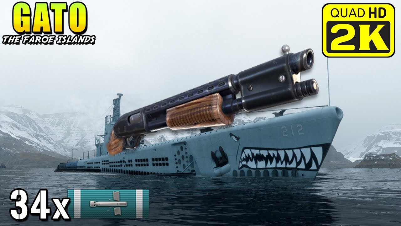 Подводная лодка Гато — уничтожила 5 кораблей одним выстрелом.