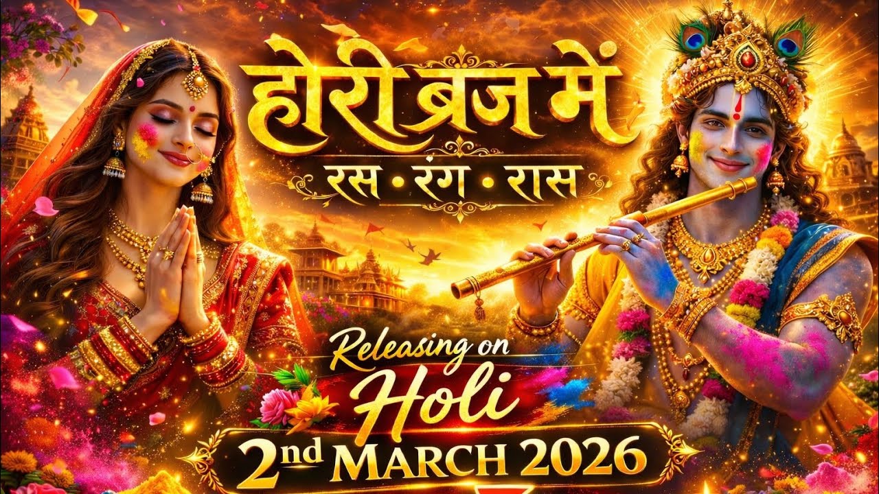 Ras Rang Raas 🔥 Hori Braj Mein 2nd March! Holi dhamaka 🎨✨ #Holi2026 #Krishna