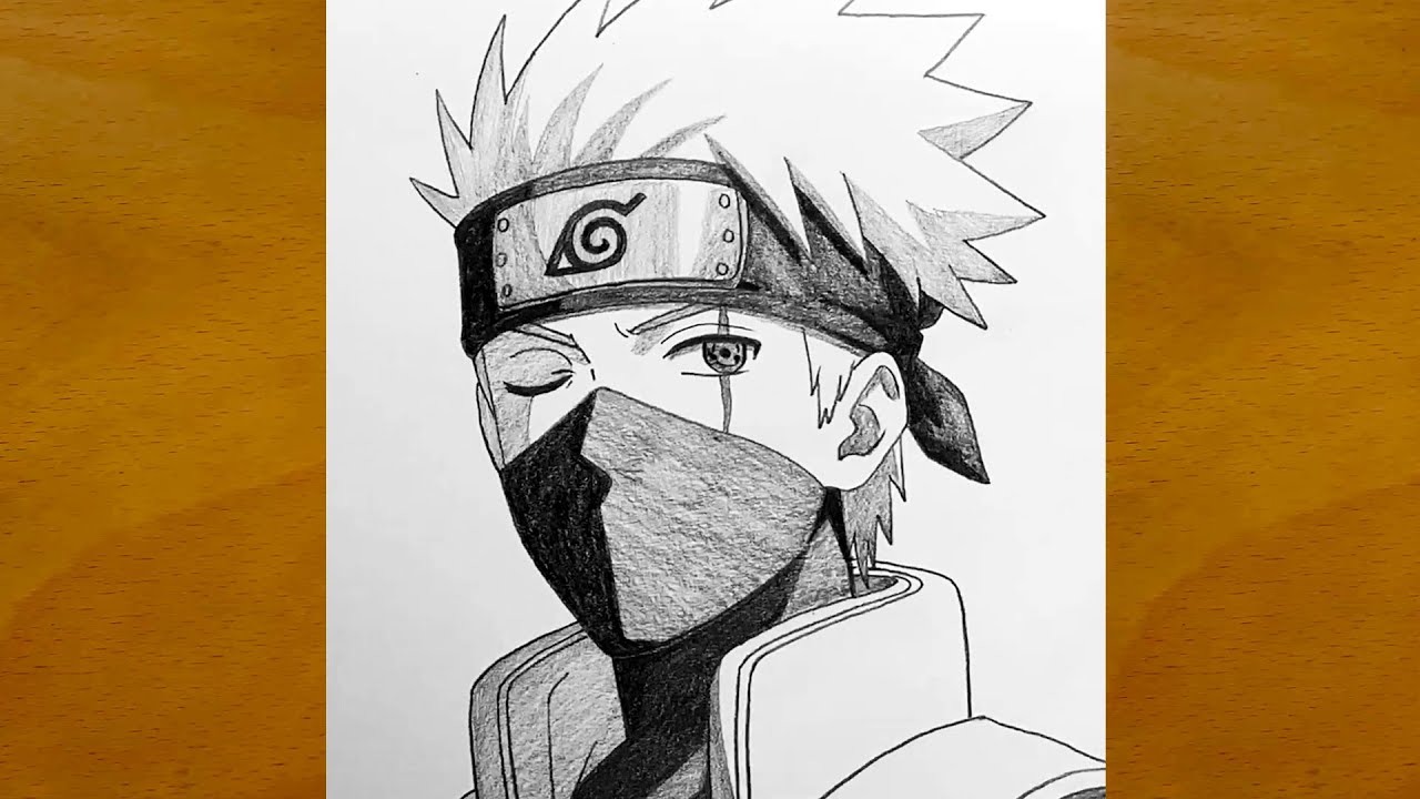 How to Draw Kakashi from Naruto || Kakashi Drawing