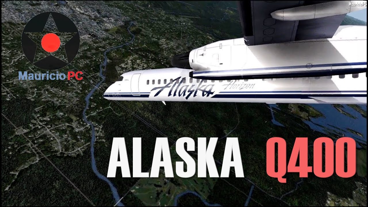 Roban avión en pleno aeropuerto - Vuelo del Dash 8 Q400 de Alaska Horizon (Reconstrucción)