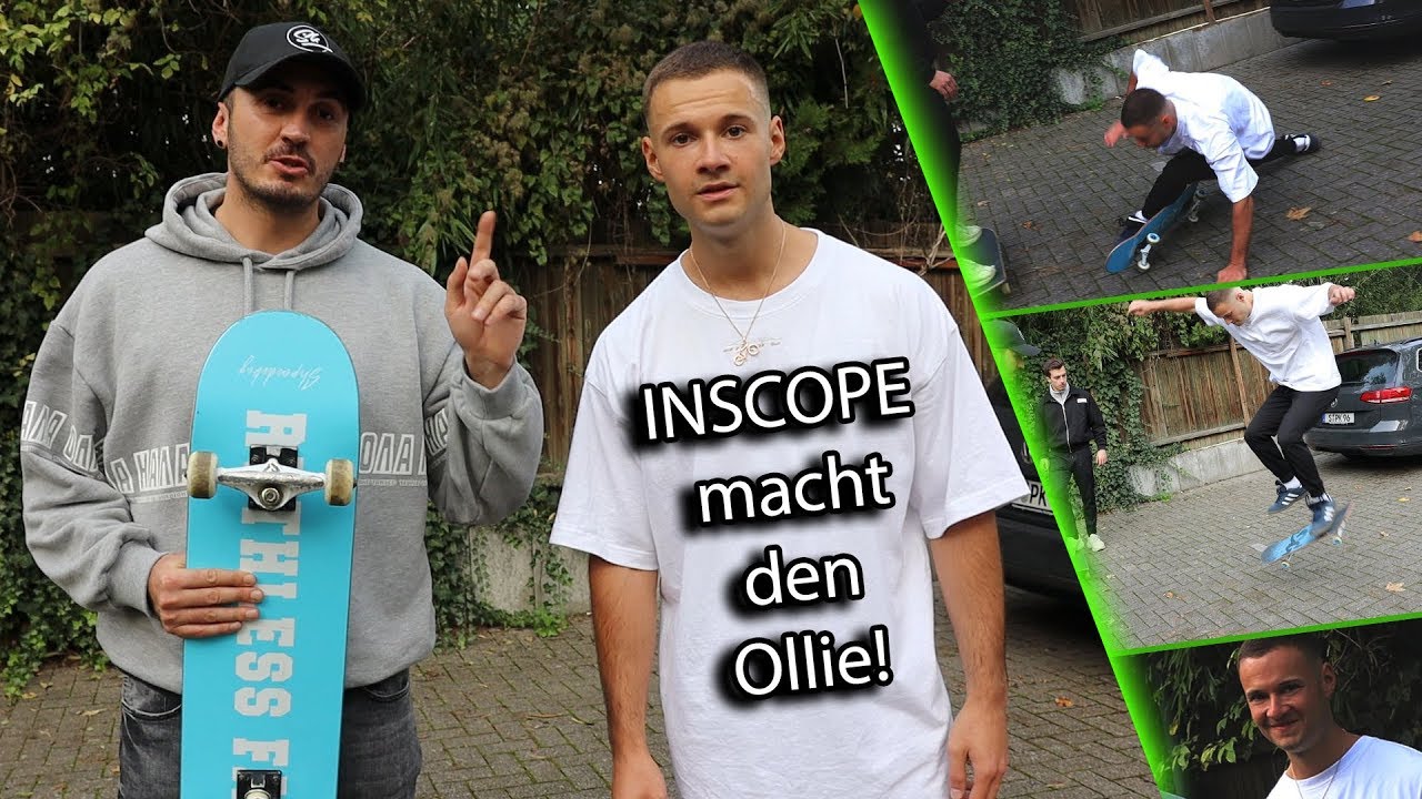 INSCOPE macht den Ollie... | Youtuber Skaten bei bringen