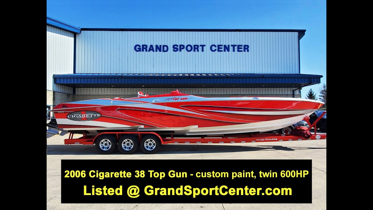 Check out this boat!  2006 Cigarette 38 Top Gun with custom paint and 1200HP @ grandsportcenter.com