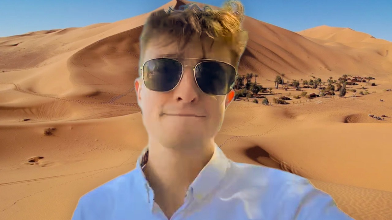 Lukey spawns in the Sahara Desert...