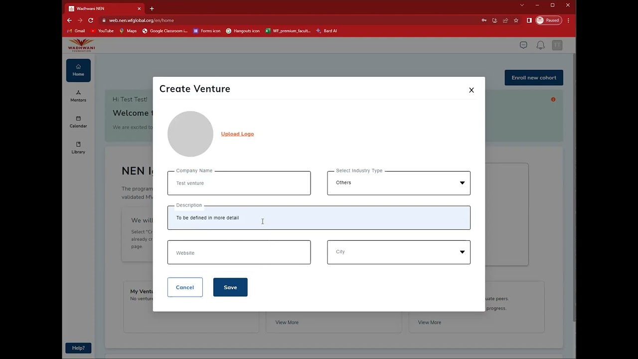 Wadhwani Platform - Practice Venture Creation Process