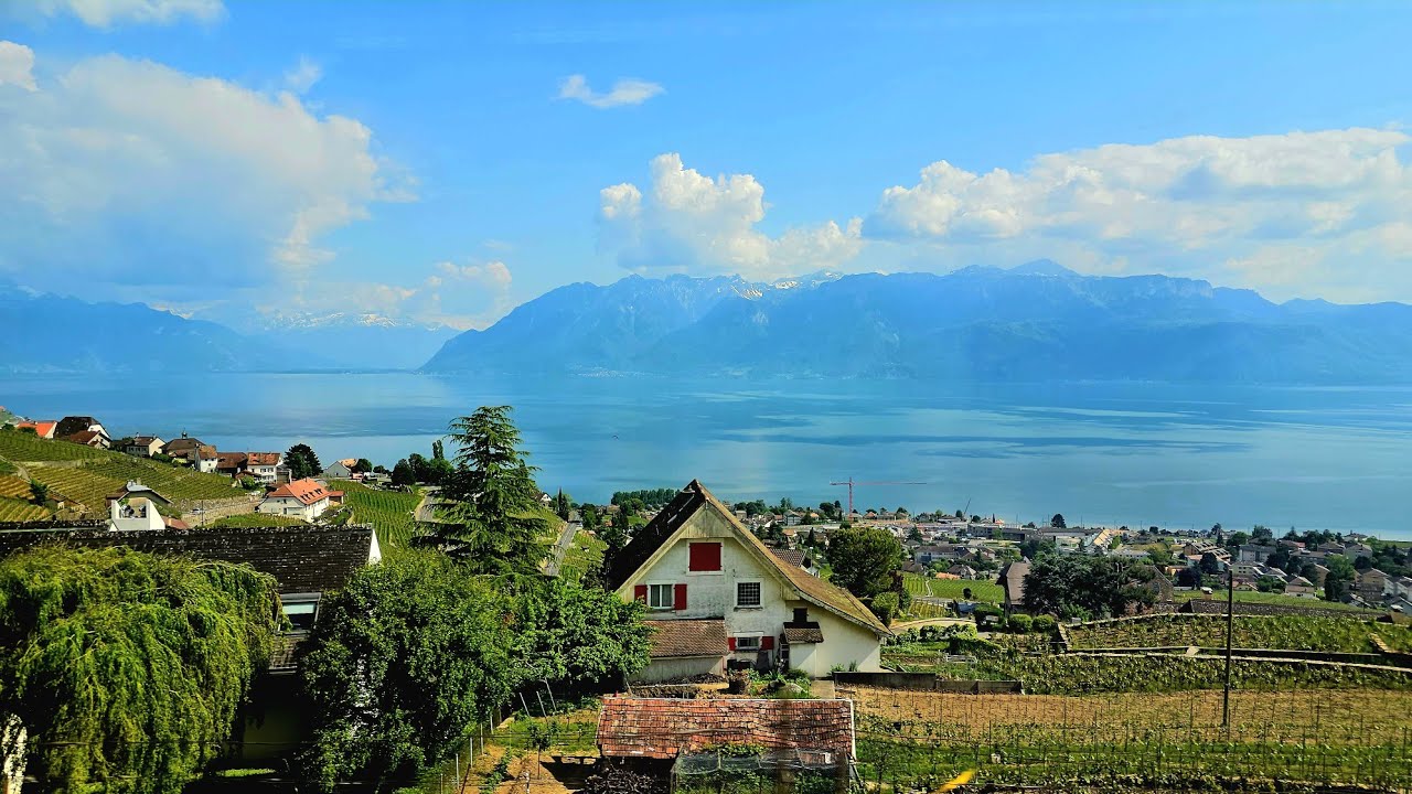 A relaxing train ride from Zurich to Geneva! Beautiful Switzerland2023!❤️🇨🇭
