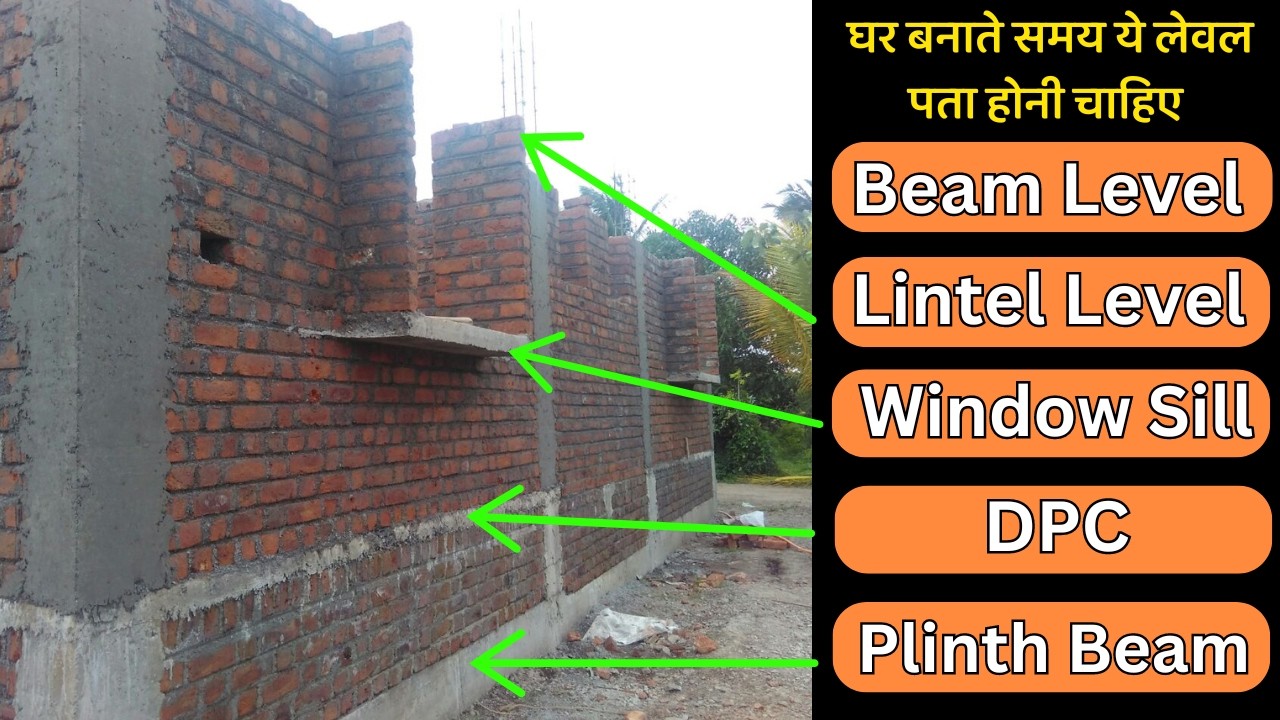 ये DPC लेवल और Plinth लेवल क्या होती हैं| house construction level DPC , lintel , plinth beam, slab
