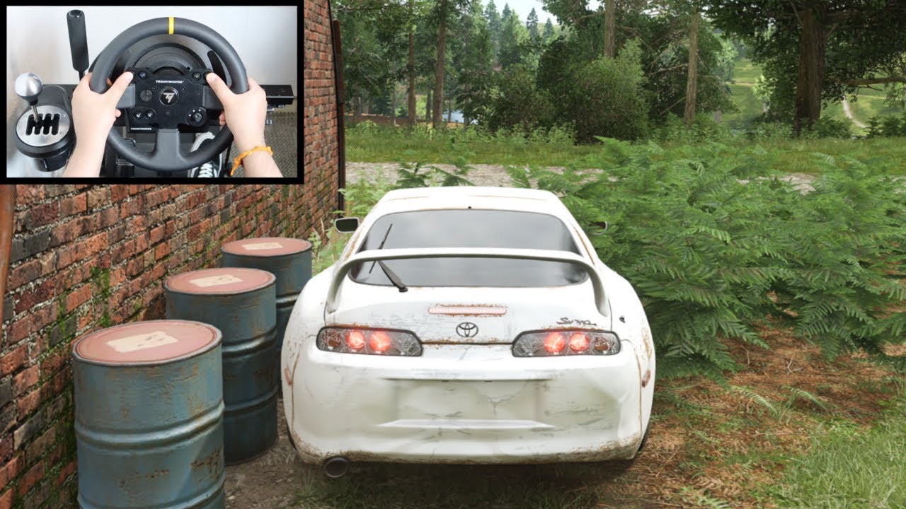 Forza Horizon 4 Rebuilding Toyota Supra (Steering Wheel + Shifter) Gameplay