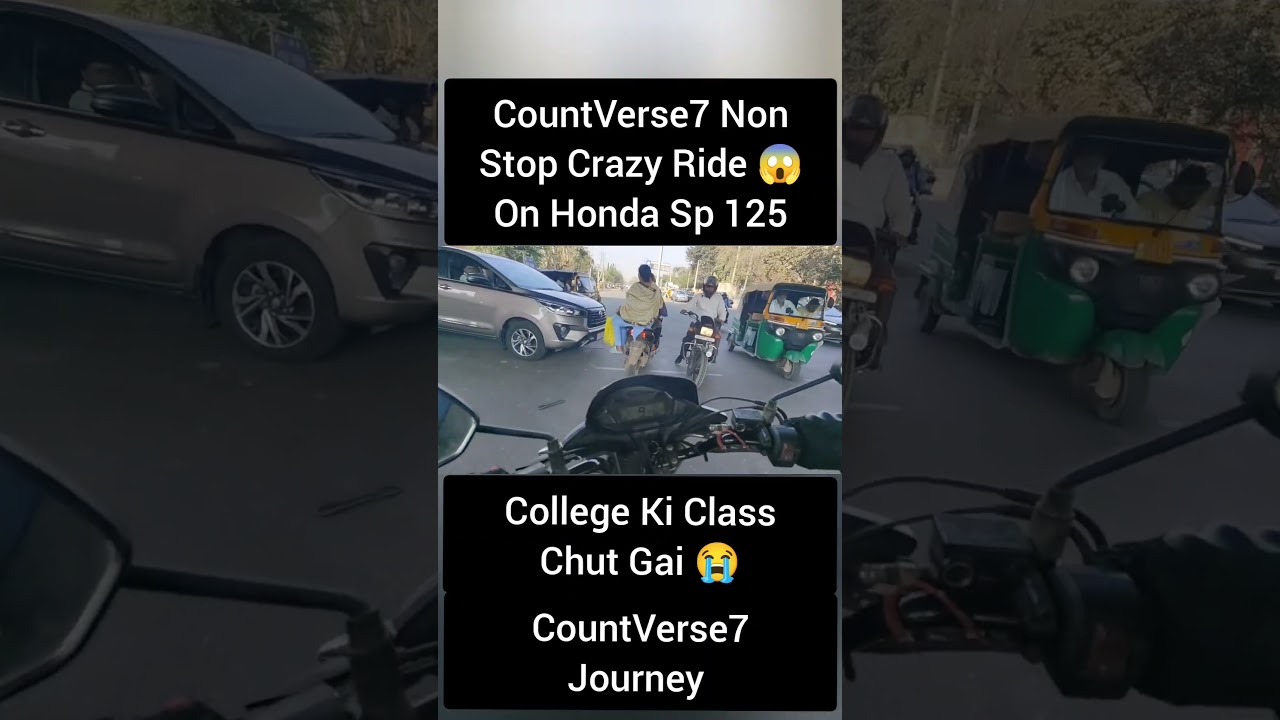 CountVerse7 Journey Non Stop Crazy Moto vlog in Hindi video on  sp 125 Riding part 1 #countverse7