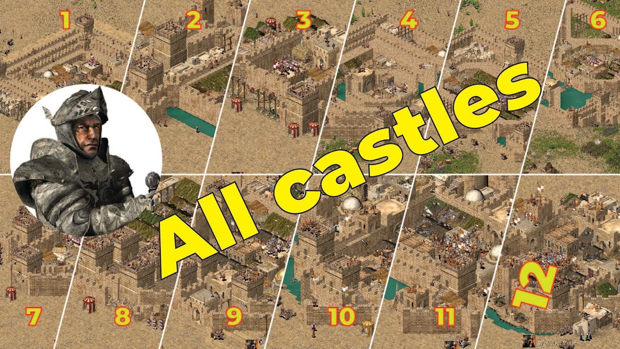 🐺🏰 All wolf castles | Stronghold crusader