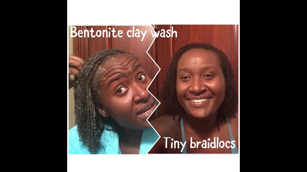 Bentonite clay wash/mask on locs