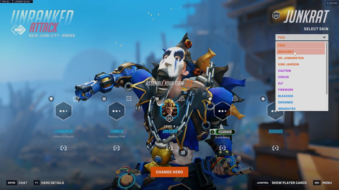Junkrat Cracked Gameplay (No Commentary) Overwatch 2 (PC 1440p 60 FPS)