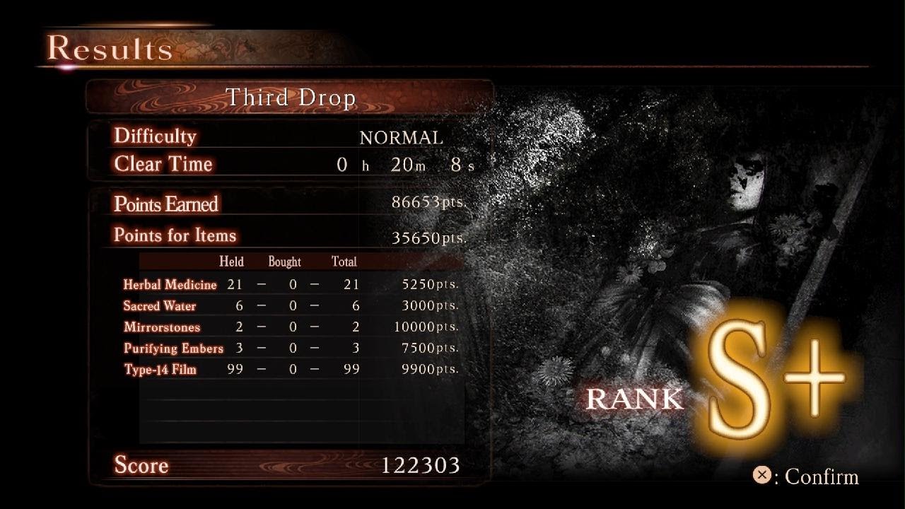 Project Zero: Maiden of Black Water - Third Drop S+