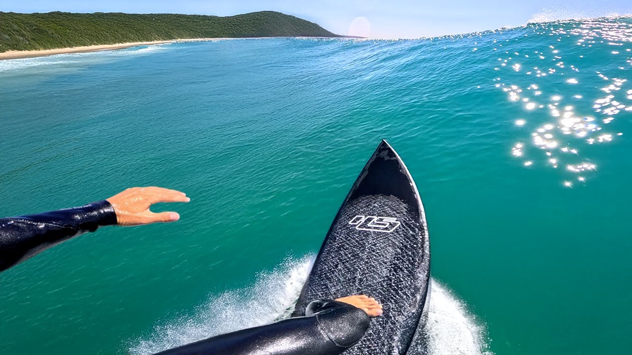 SURFING A BRAND NEW BLACK HAYDEN SHAPES BOARD! (RAW POV)