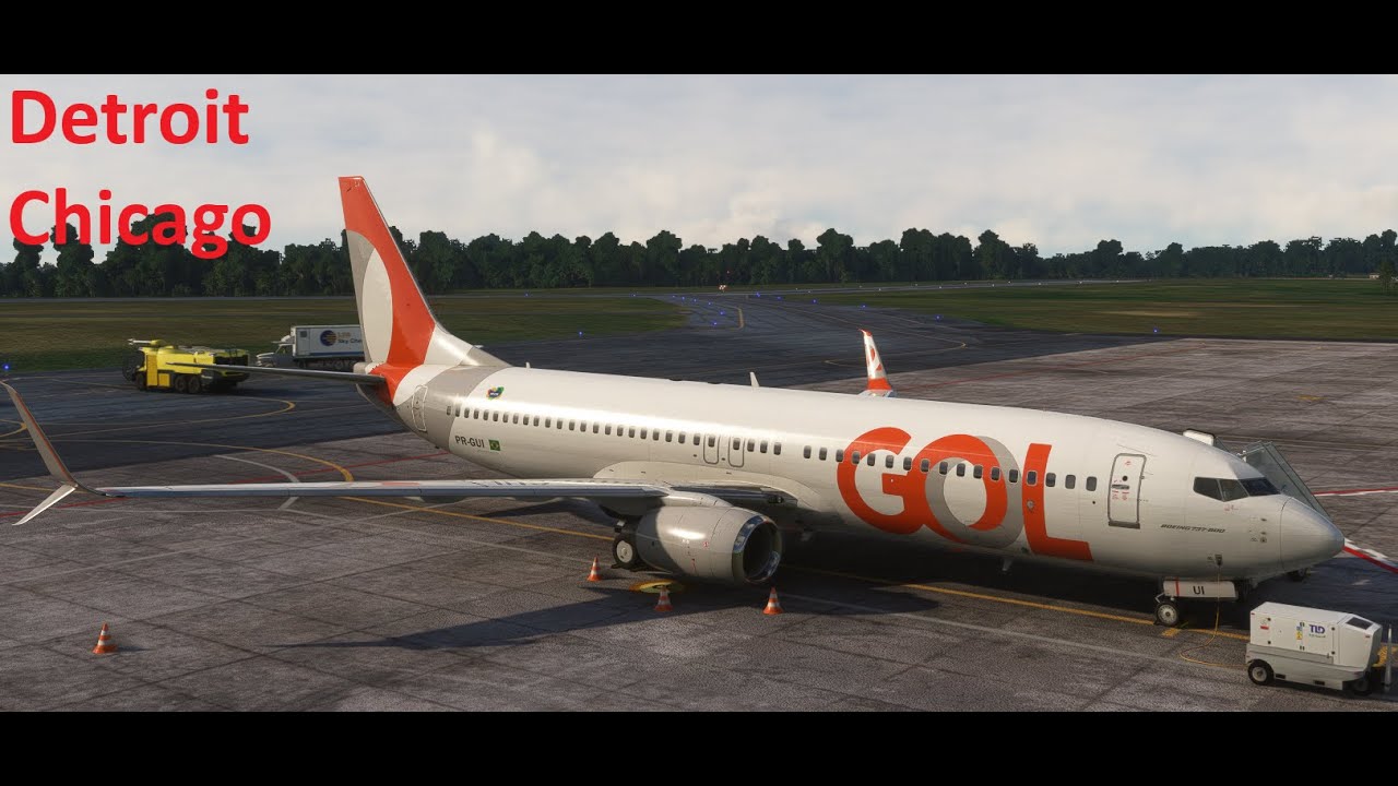 🔴 (FS2024 2K) KDTW Detroit - KORD Chicago | B738: Hoje vamos pegar uma NEVE!! 🔴