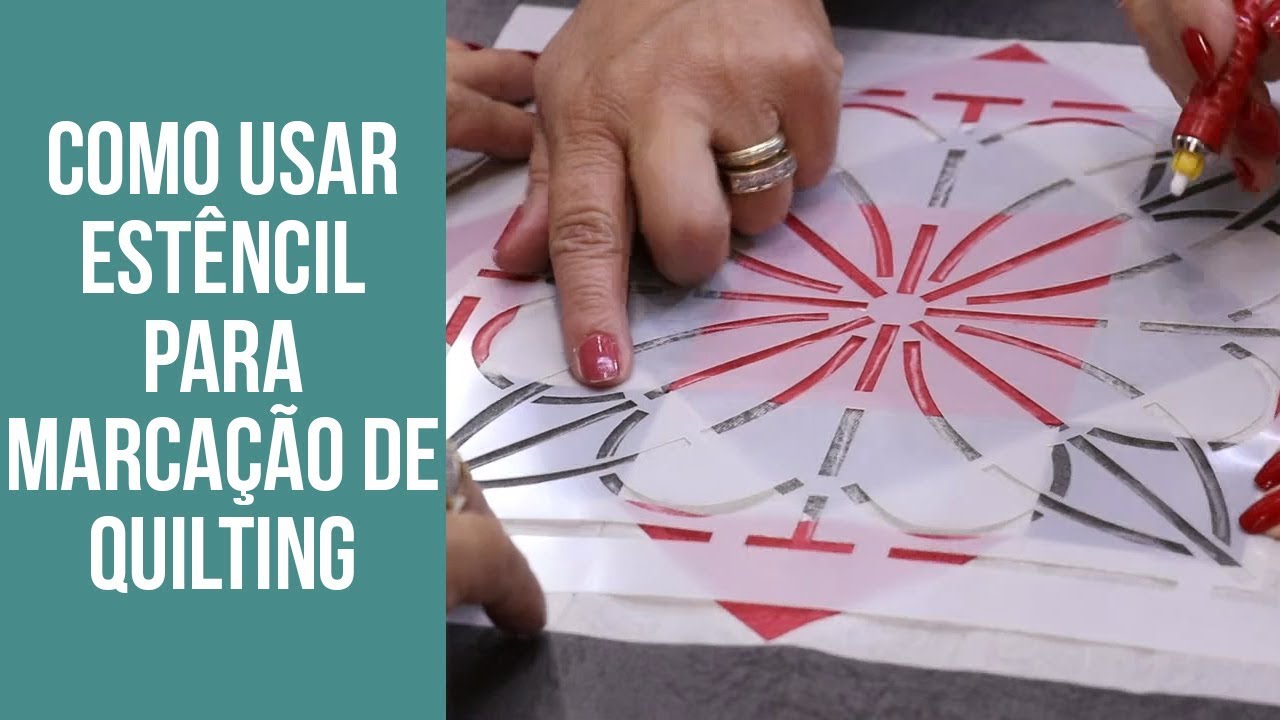 Como Usar Estêncil para Marcação de Quilting - Parte 1 | Patchwork Sem Segredos | Ana Cosentino