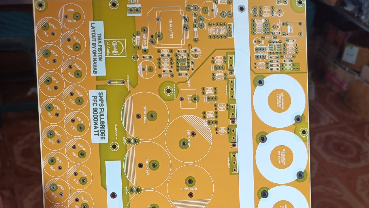 Merakit PCB SMPS FULLBRIDGE pfc 9000watt
