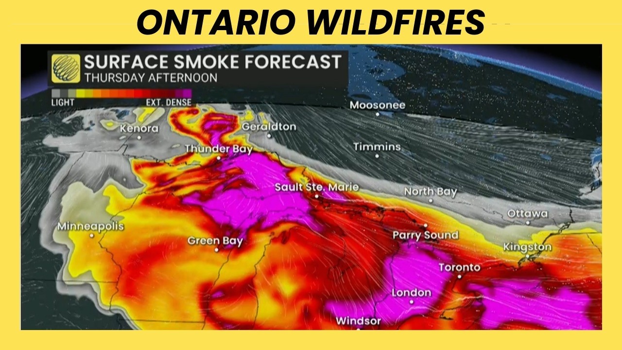 Ontario Fires: Will rain douse the flames and clear the air? | #forecast