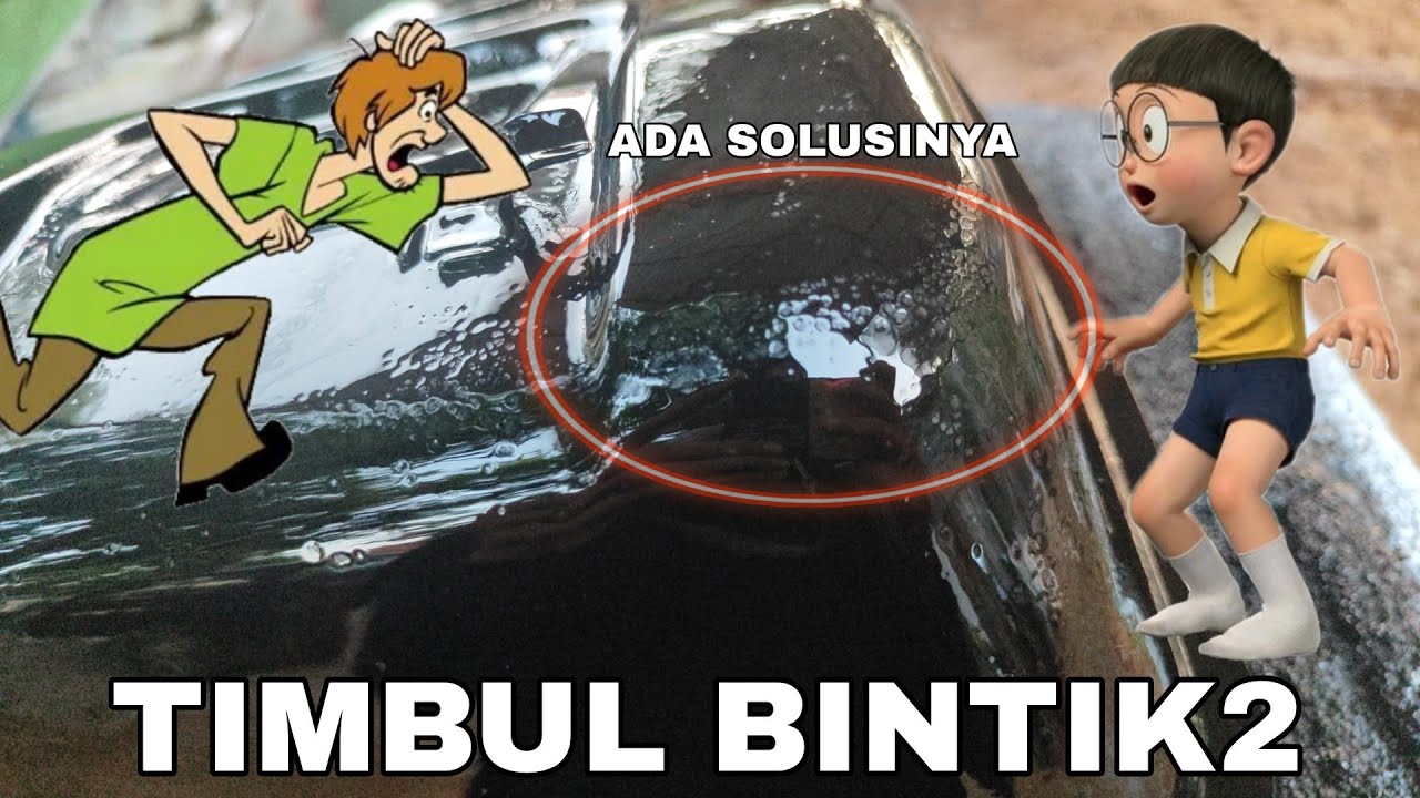 CARA MEMBERSIHKAN CAT BOLONG MINYAK TERSELUBUNG PENGECATAN BODI KENDARAAN