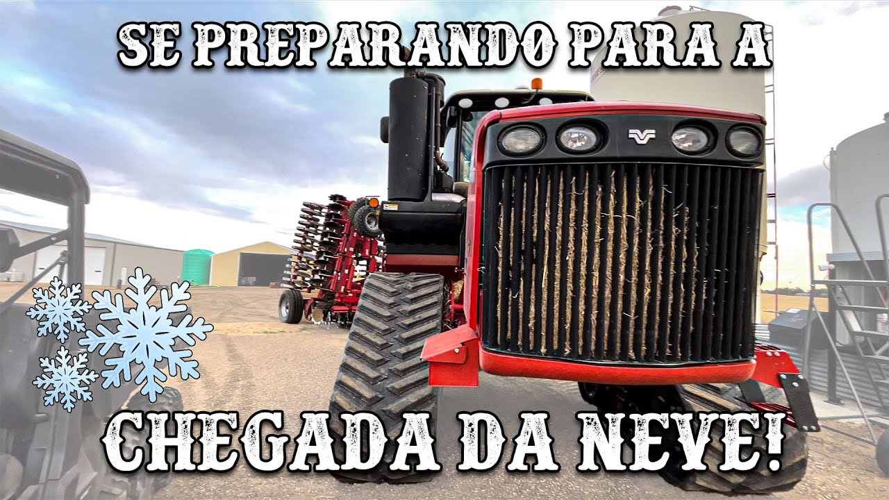 PREPARANDO AS LAVOURAS PARA A NEVE - INVERNO ESTÁ CHEGANDO