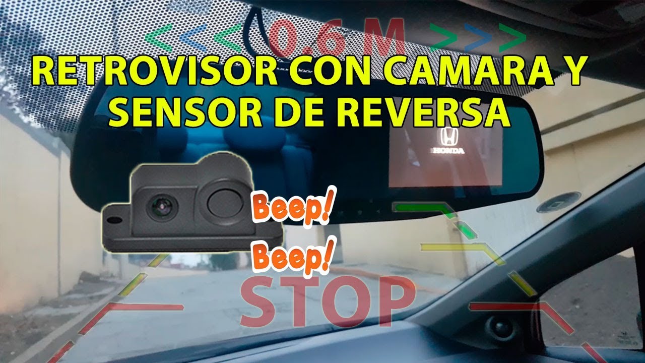 Retrovisor ADNU Con Camara y Sensor de Reversa