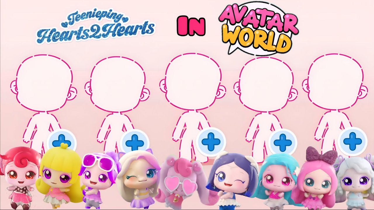 How To Make Teenieping Hearts 2 Hearts 💙✨ in Avatar World!! #avatarworld #teenieping #video 
