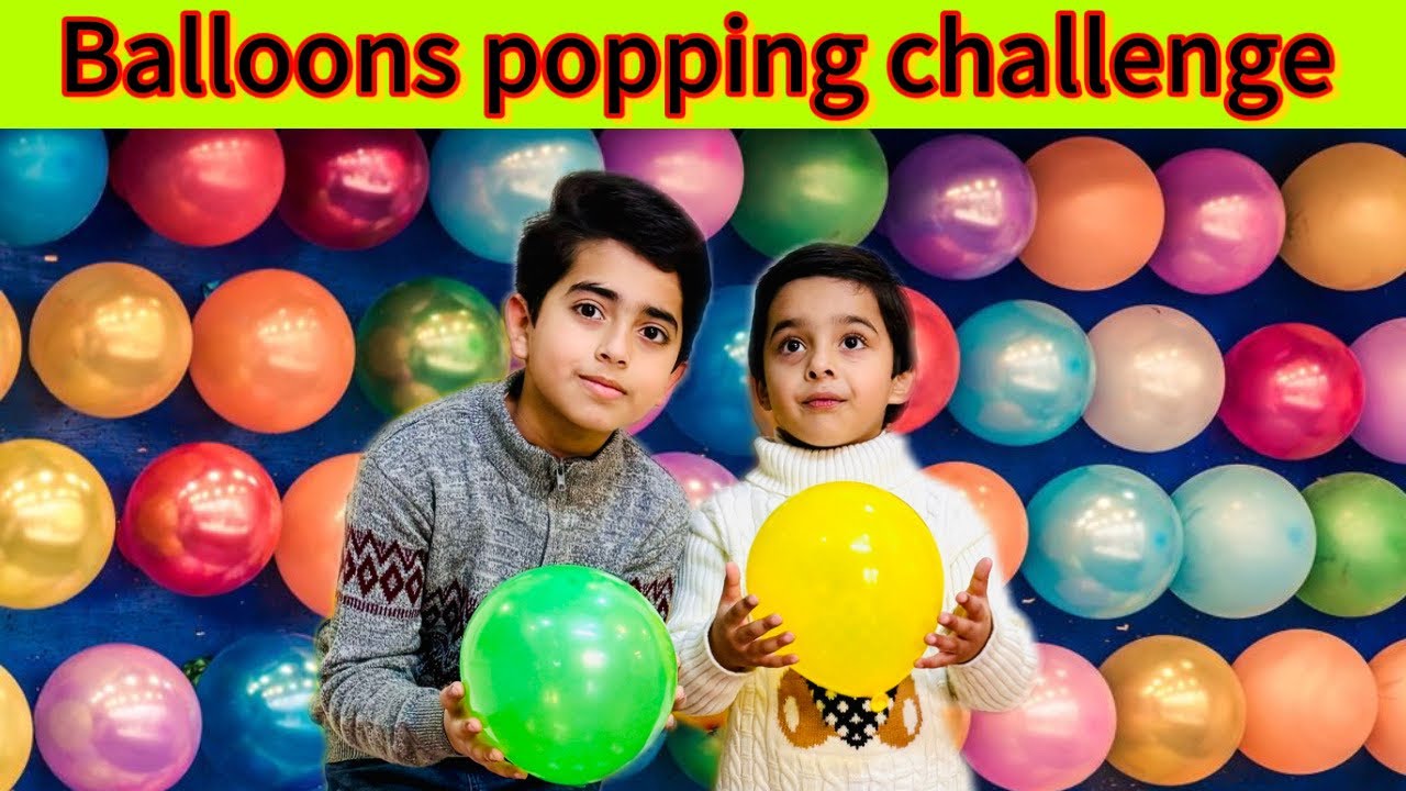 Balloons popping challenge with kids || kids short movie ||