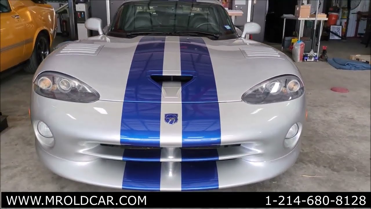 16K-Mile 1999 Dodge Viper GTS Rare 2-Owner 8.0L V10 $84,900