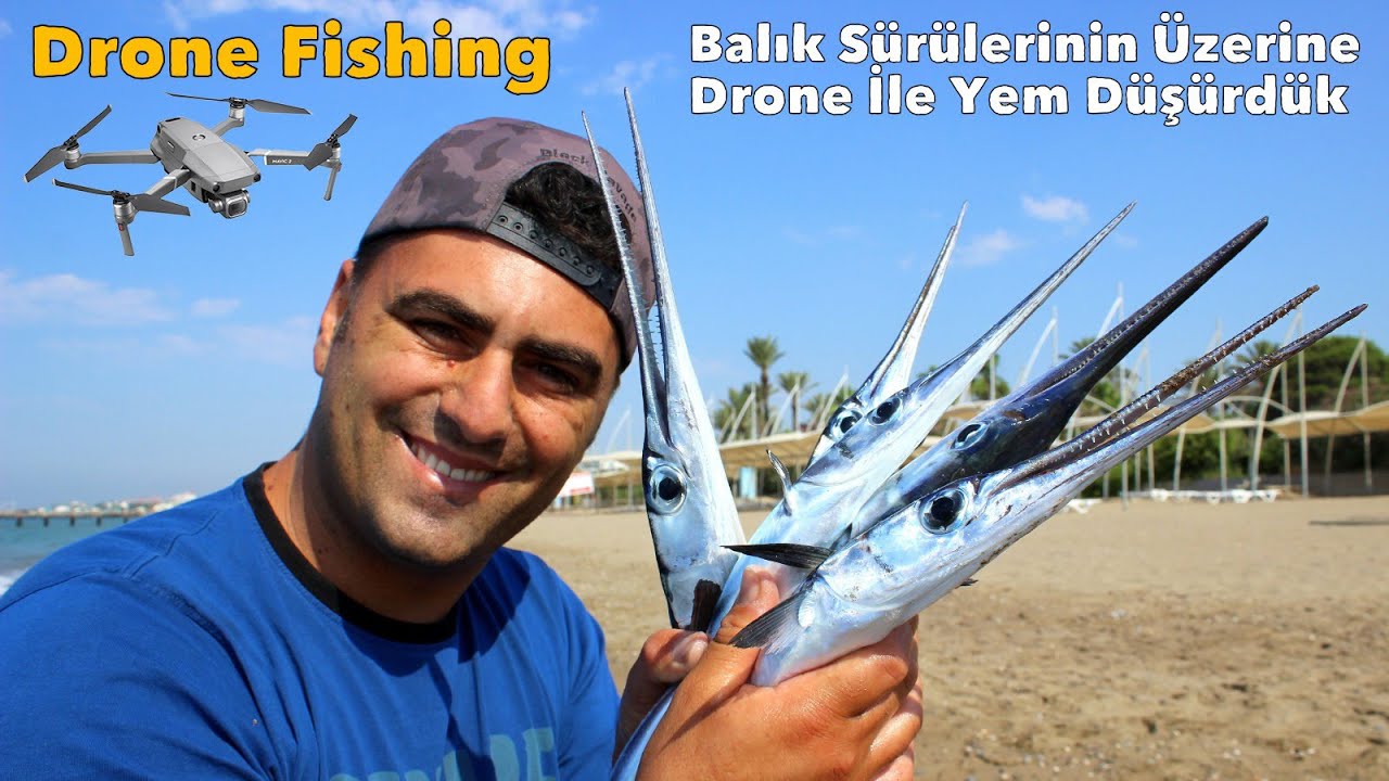 Kıyıdan Drone İle Balık Avladık / Öyle İnanılmaz Sürüler Gördük Ki !!