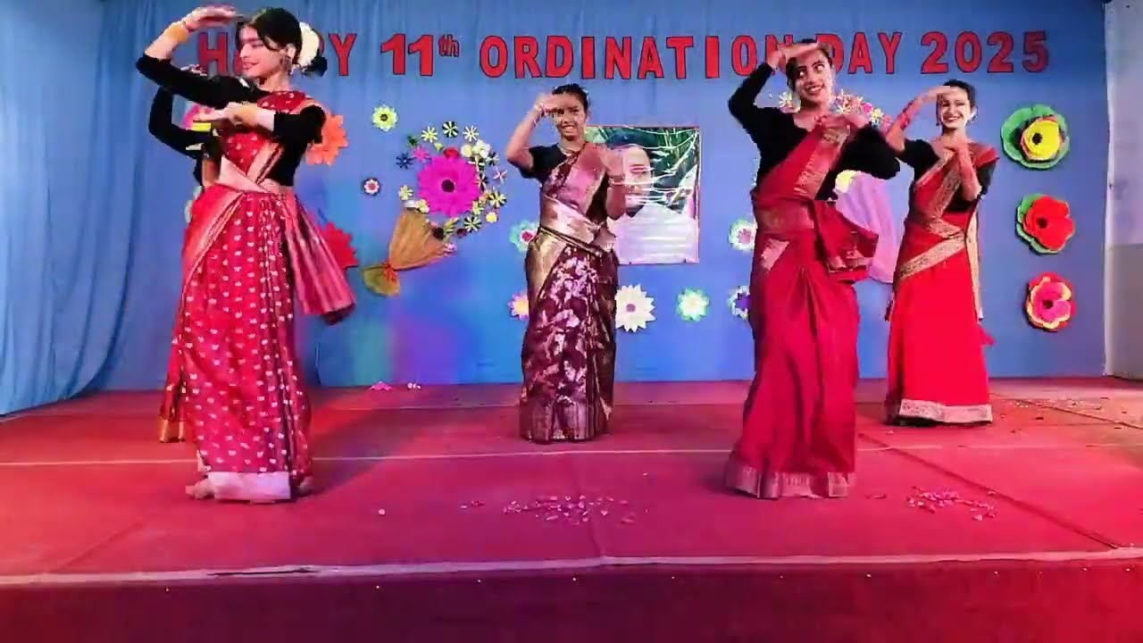 Assamese mix dance by students.