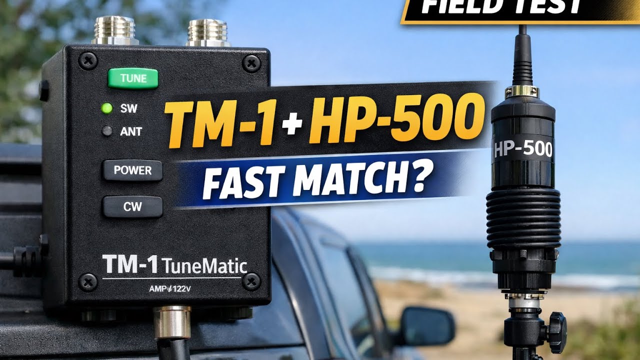 TM-1 TuneMatic + Tarheel HP-500 Review: Portable Screwdriver Antenna Tuning Test