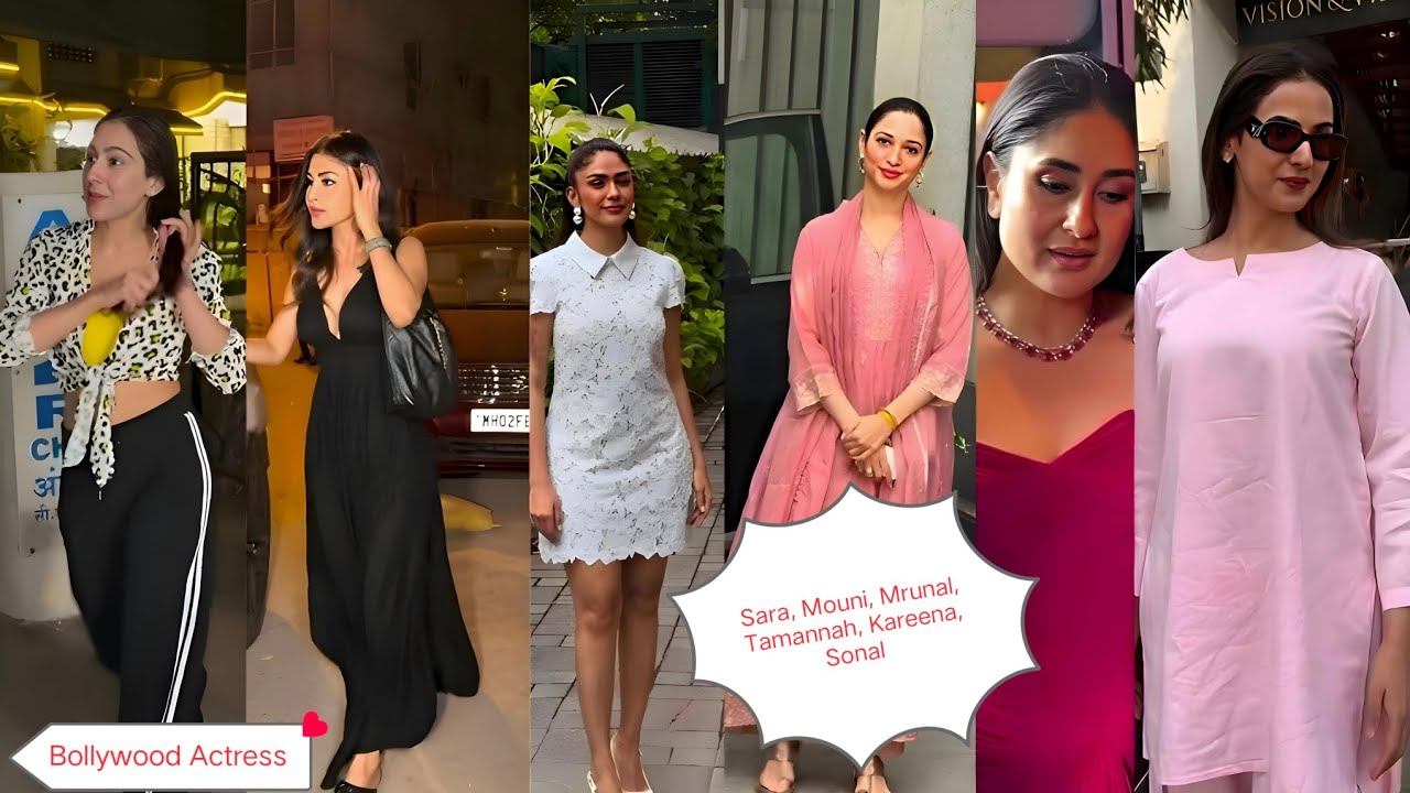 Bollywood Actresses Kareena, Sara, Mrunal, Sonal, Tamannah and Mouni Viral Trending Video 🥰 