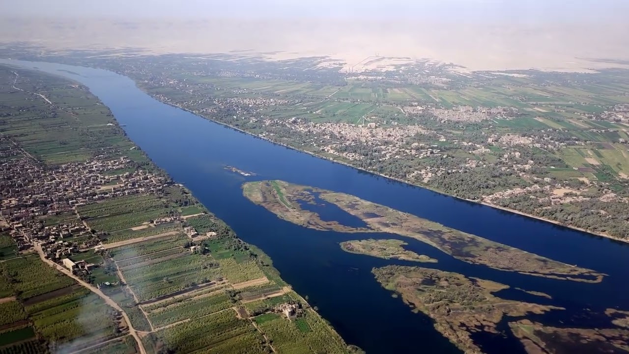 Aegean Airline Flight from Athens, Greece to Luxor, Egypt