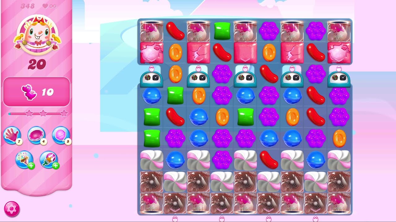 Candy Crush Saga LEVEL 348 | NO BOOSTERS (new version*)✔️