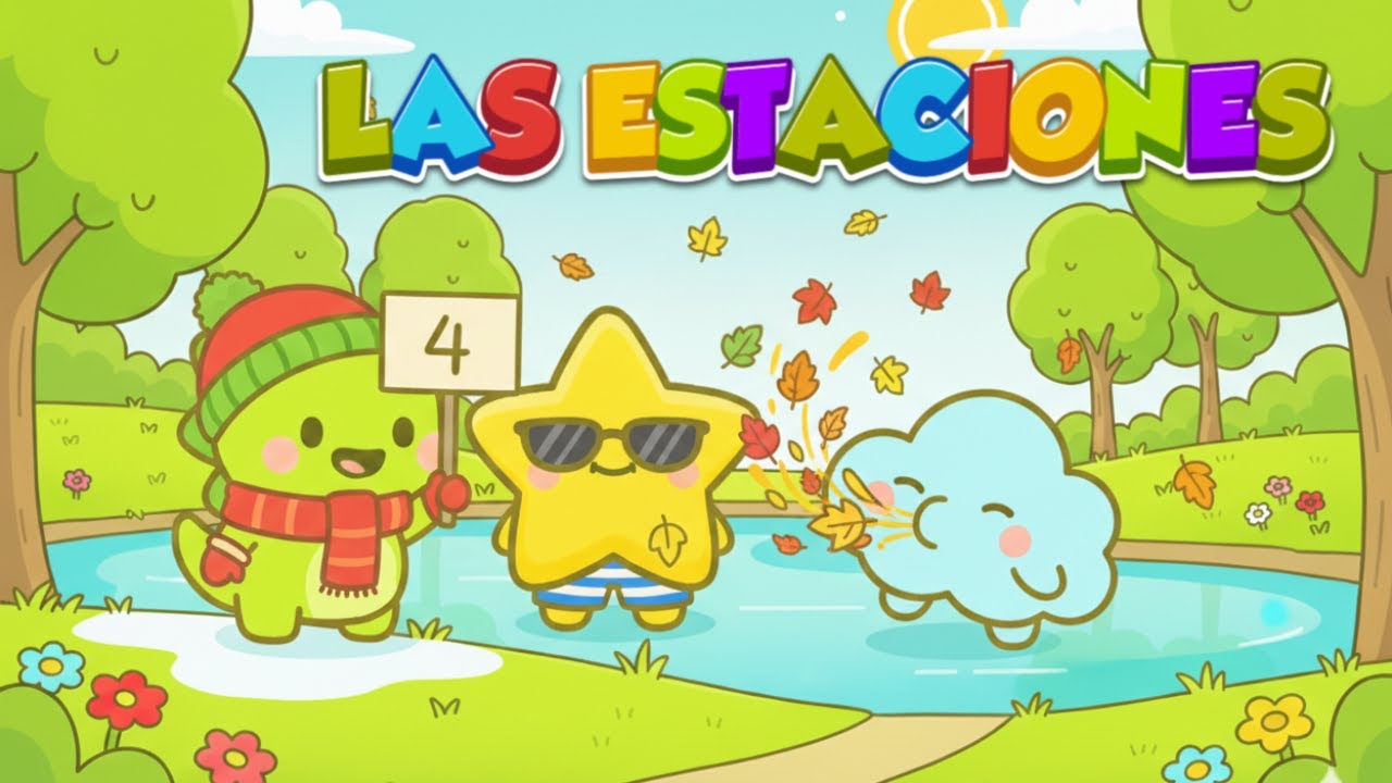 Las Estaciones del Año 🌸☀️🍂❄️ | Canción Infantil para Aprender | EduDino