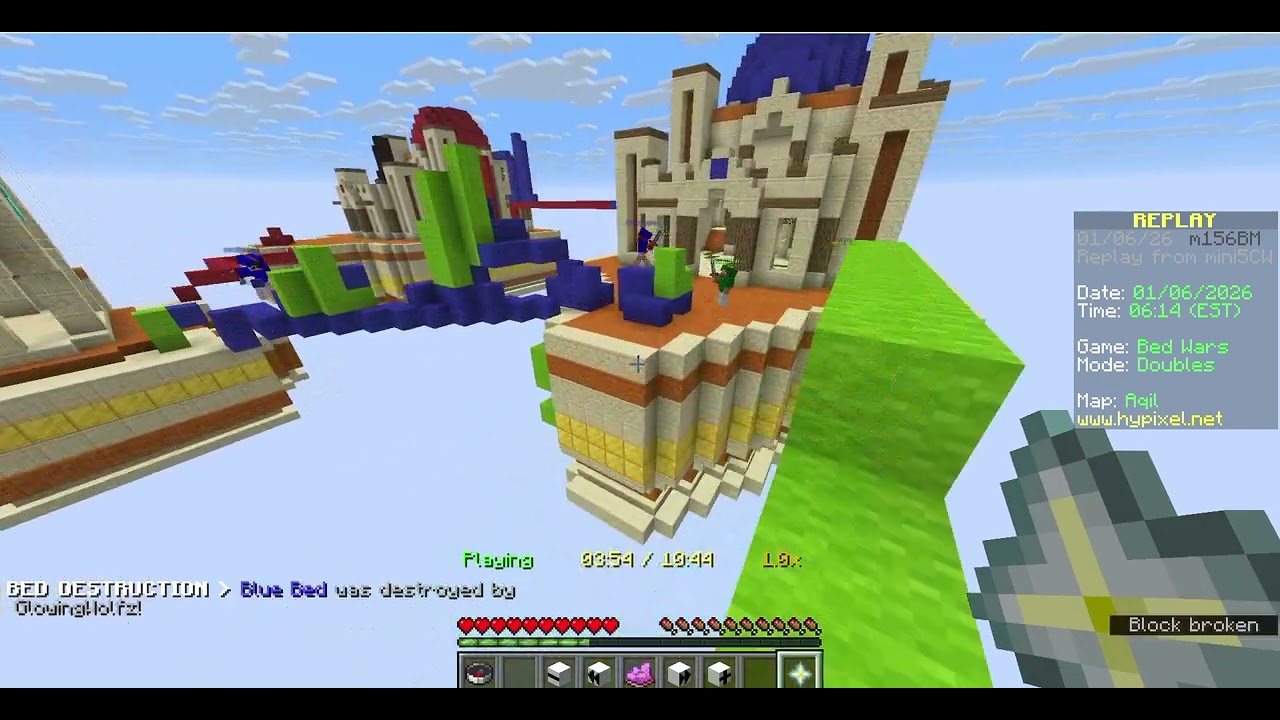 how i won my first bedwars match